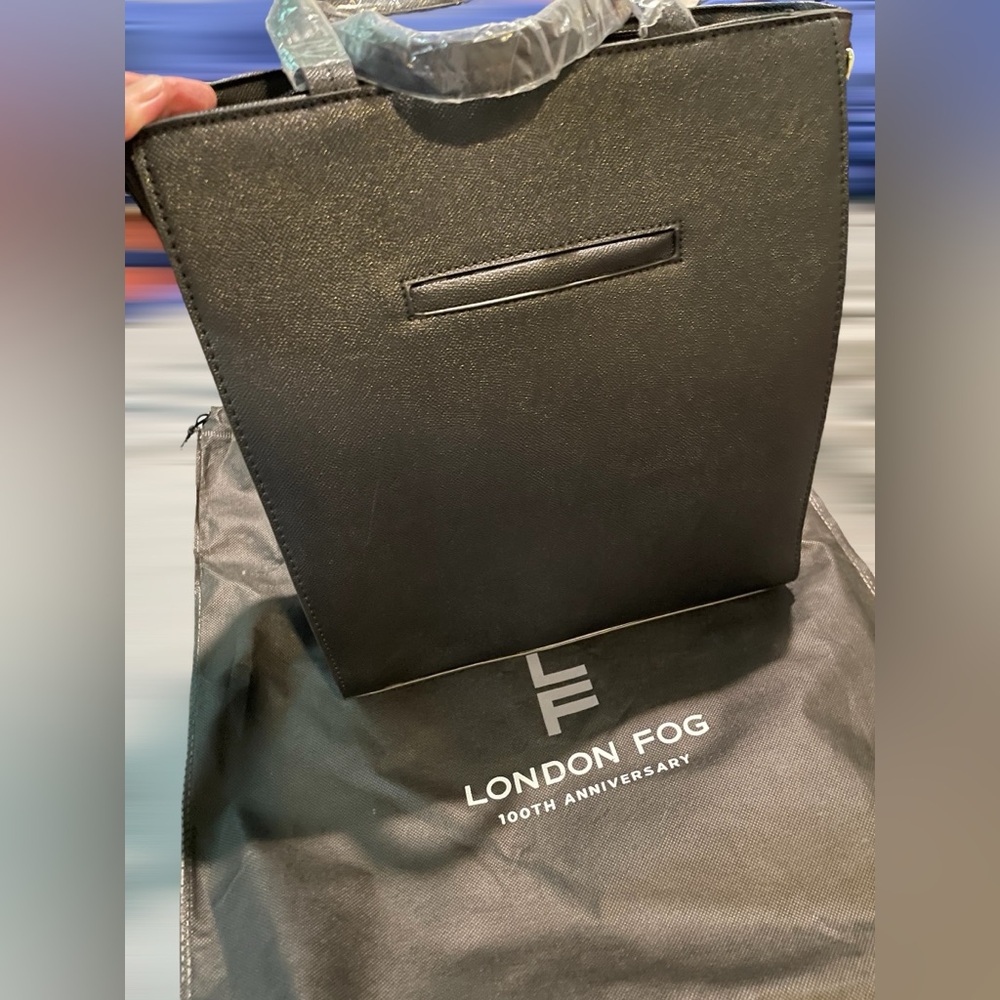 🆕 London Fog - Sophia Black Studded Tote Bag - Crossbody - 100th Anniversary❣️ - Picture 3 of 11